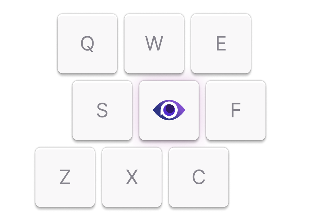 Keyboard with Argos logo