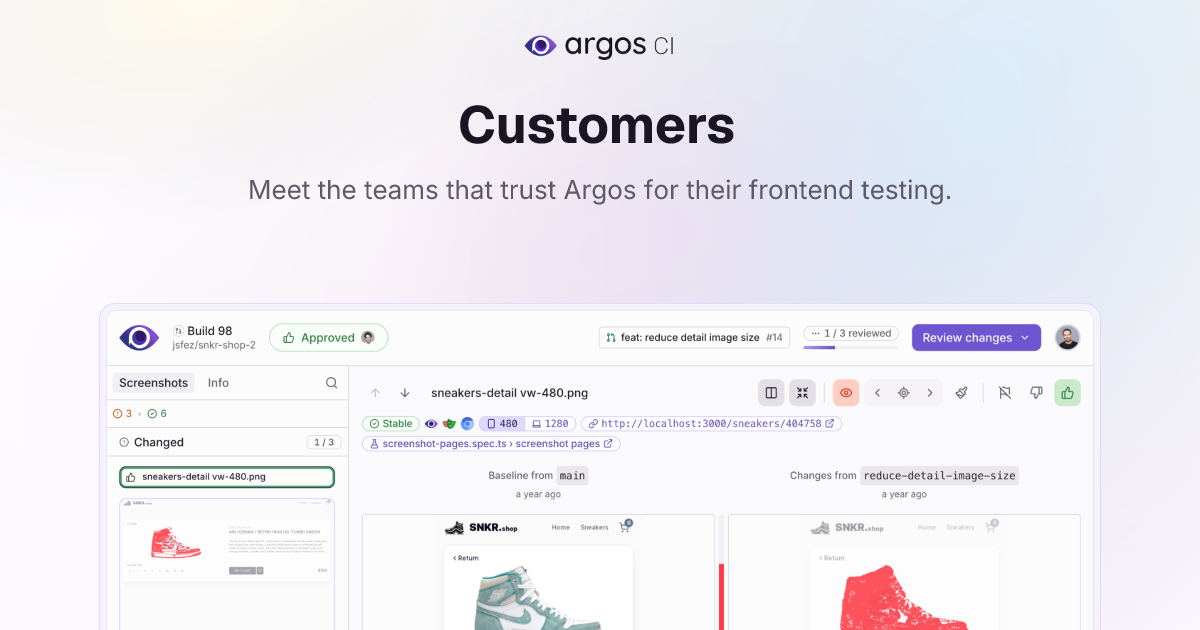 Customers · Argos