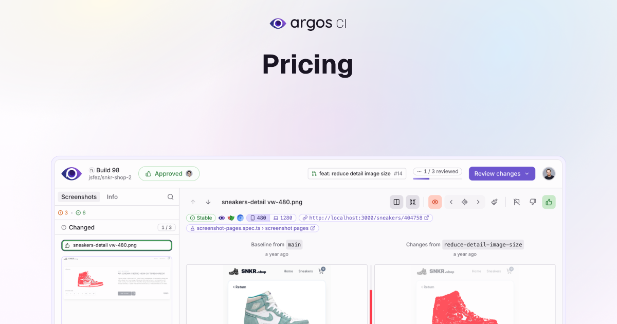 Pricing · Argos